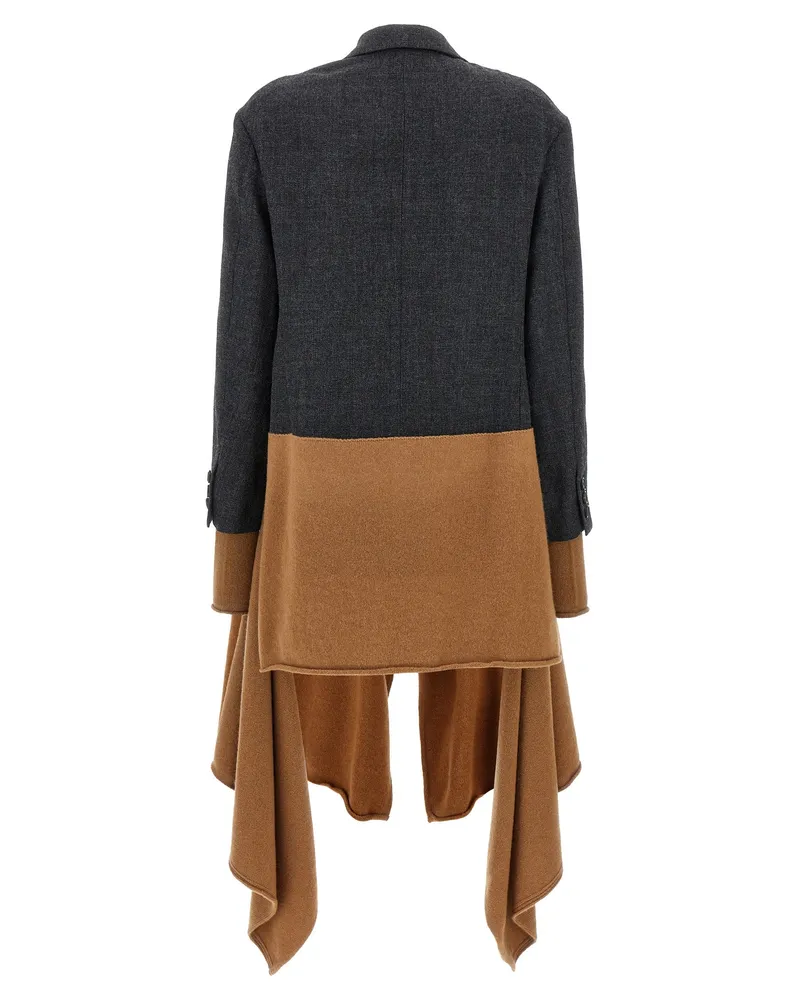 Undercover Women's Multicolor Wool Coat Clothing Multicolor
