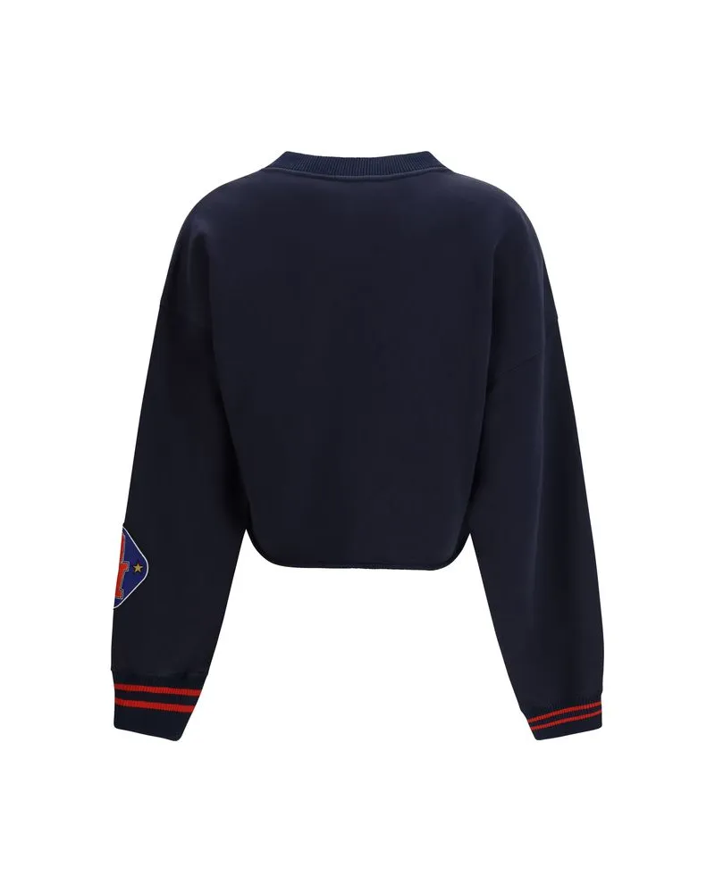 OFF-WHITE Women's Blue Cotton Sweatshirt Clothing Navy