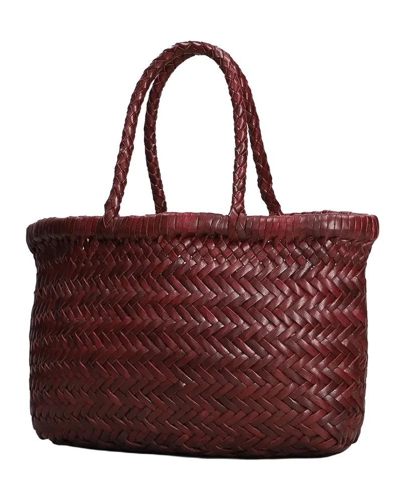 Dragon Diffusion Flat Gora Calfskin Leather Bag — Burgundy Burgundy