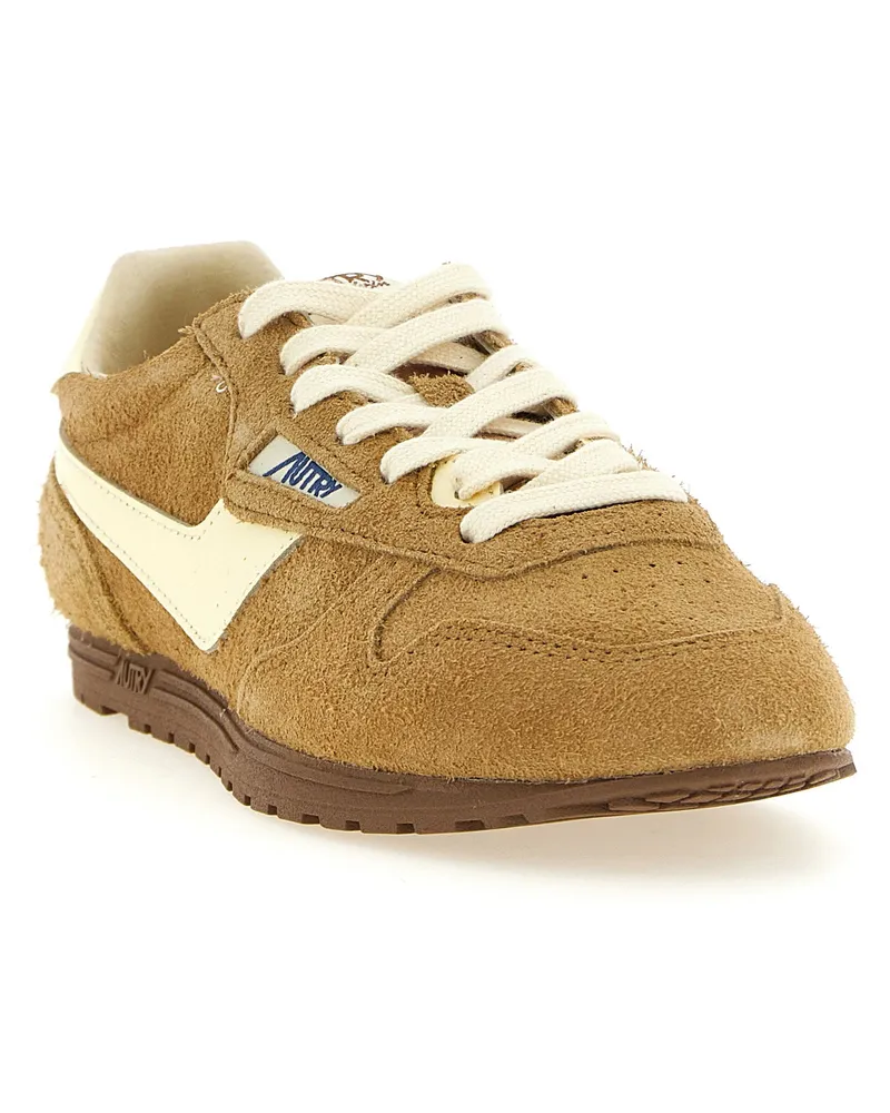 AUTRY Windspin Low Sneaker — Brown Brown