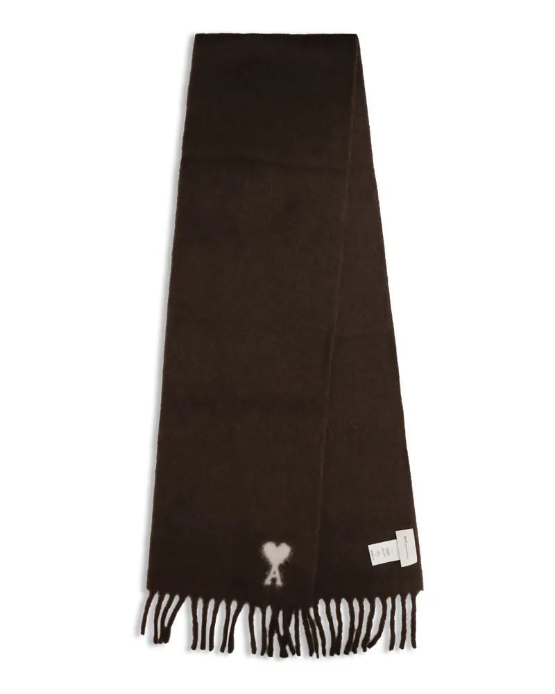 AMI Paris Scarf — Brown Brown