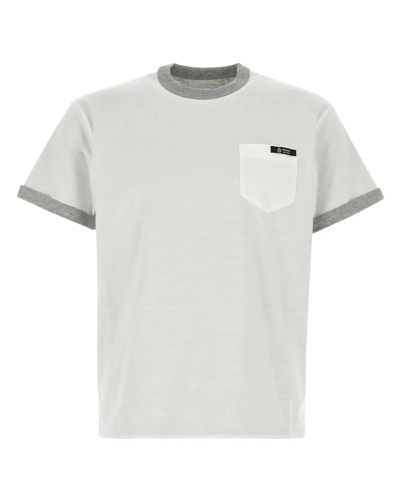 Prada Reversible Cotton T-Shirt — White White