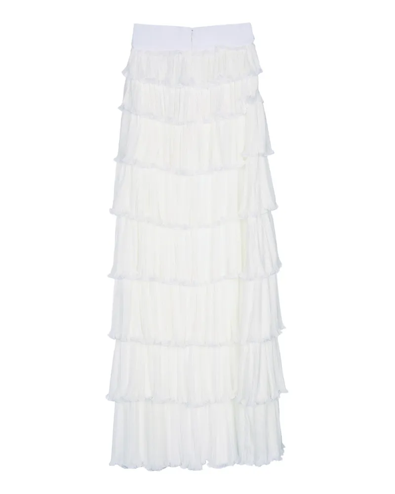 Elisabetta Franchi Lunga Skirt — White White