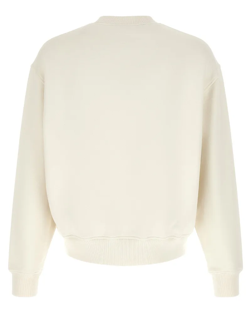 Palm Angels Bear Bouclé Sweatshirt — Cream Cream