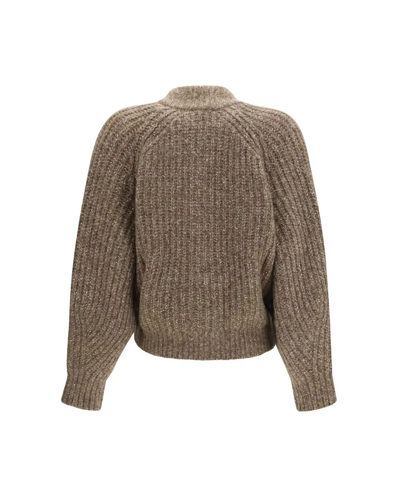 Brunello Cucinelli Women Brown Cashmere Cardigan Clothing Brown