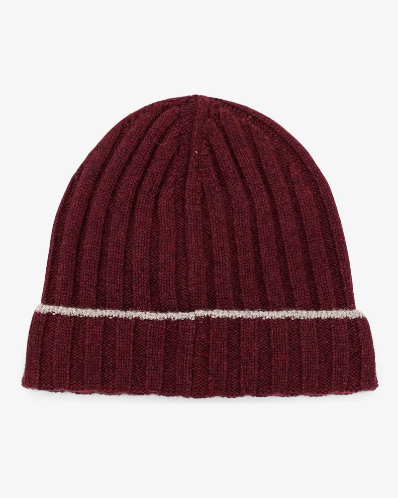 Brunello Cucinelli Men's Cashmere Beanie Purple Hat Purple