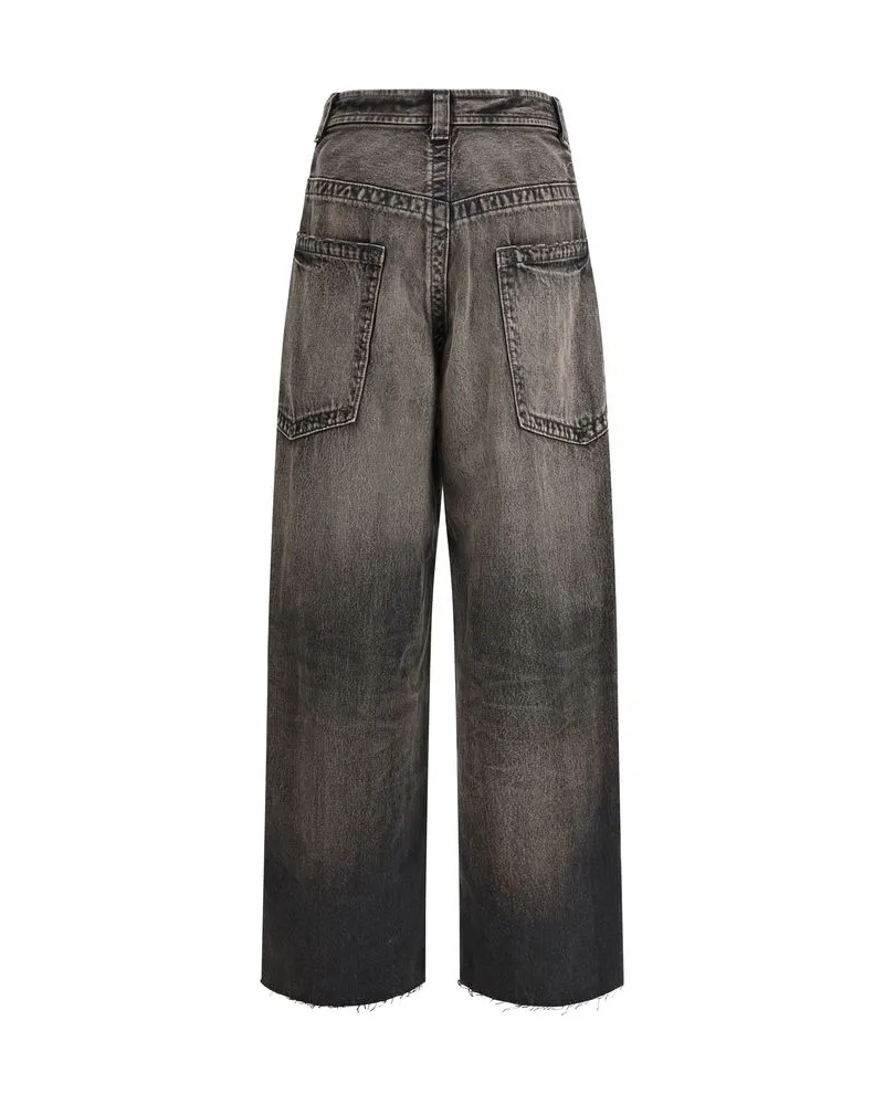 MIHARAYASUHIRO Women Black Cotton Jeans Denim Clothing Black