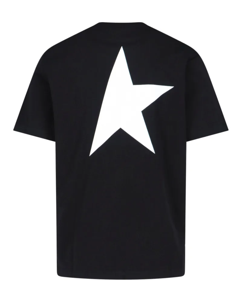 Golden Goose Men's T-Shirts And Polos Black Cotton Black