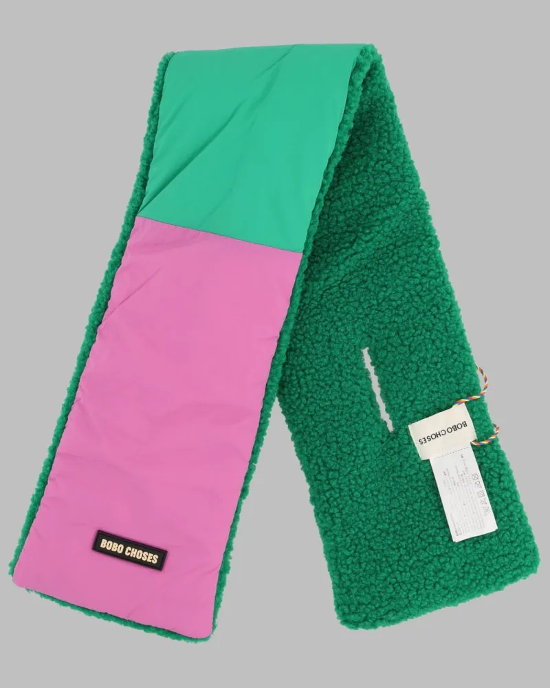 BOBO CHOSES Color-Block Sheepskin Neck Warmer — Multicolor Multicolor