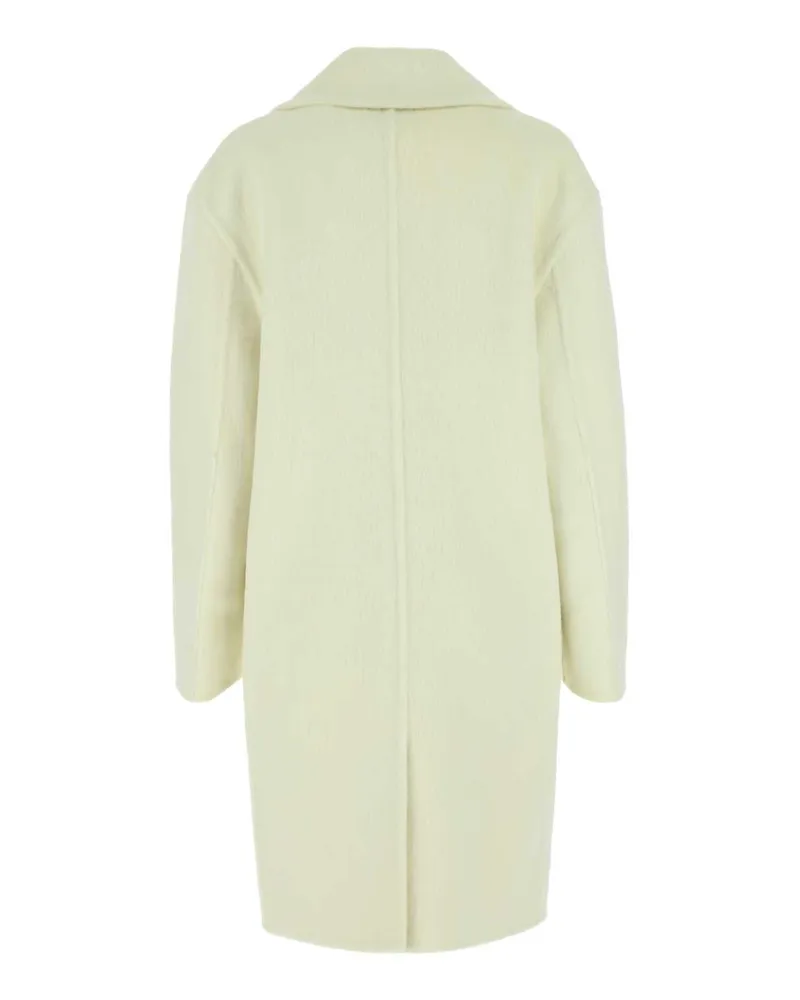 Bottega Veneta Women's Ivory Wool Blend Coat 7112 Cappotti Beige