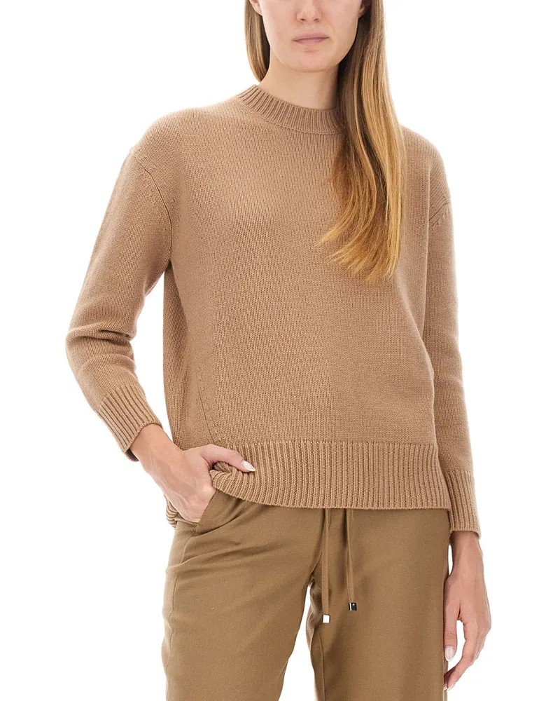 Max Mara Wool-Cashmere Jumper — Beige Beige