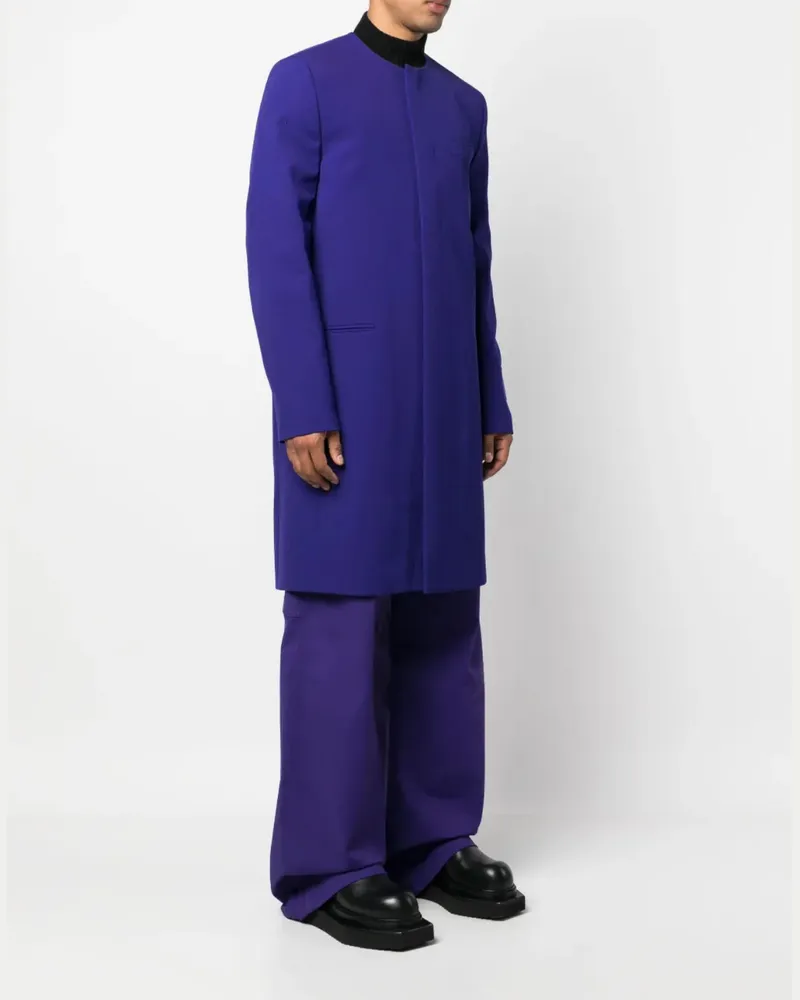OFF-WHITE Men's Wave Tag Dry Wool Skate Coat Purple Clothing > & Jackets Purple