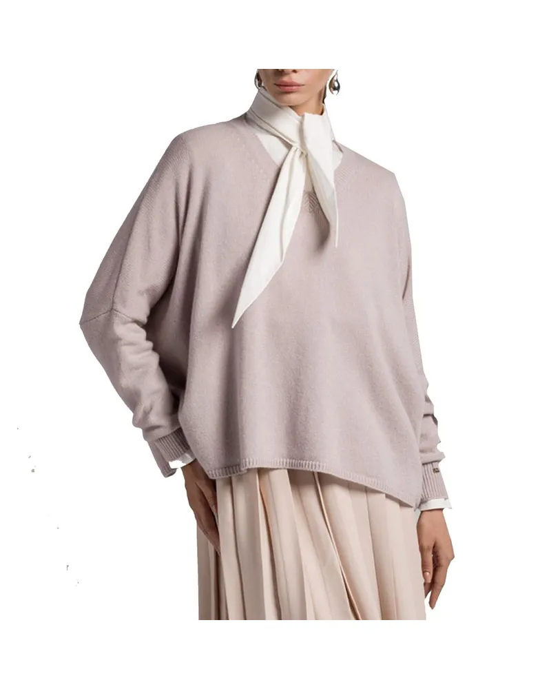 Herno Women's Multicolor Cashmere Sweater Clothing Beige