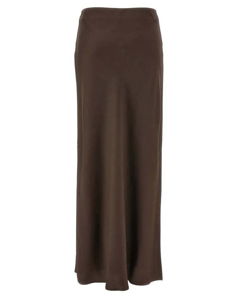 Brunello Cucinelli Women's Brown Acetate Mini Skirt Brown