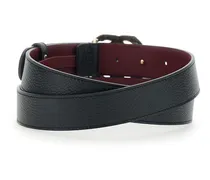 Interlocking GG Buckle Calf Belt — Black