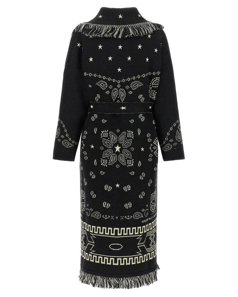 Alanui Bandana Coat — black Black