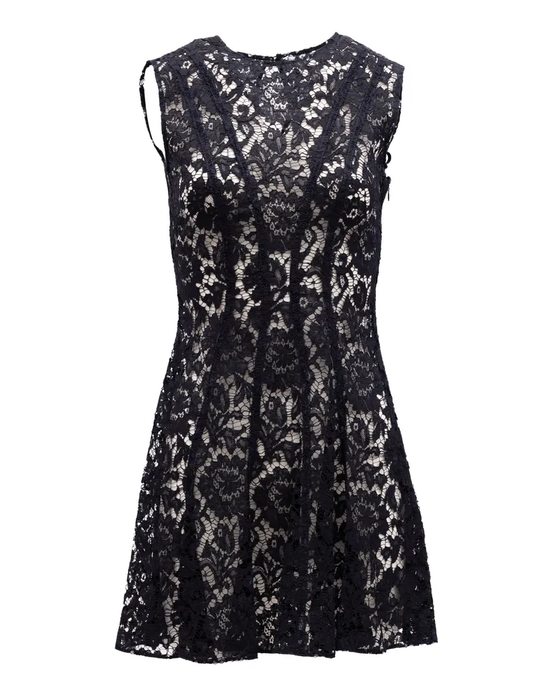 Valentino Garavani Floral Lace Dress — Black Black