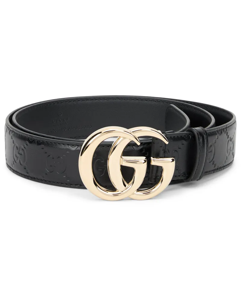 Gucci Women's Belt With Logo Buckle, Black Calfskin Black-Black Black/black Black