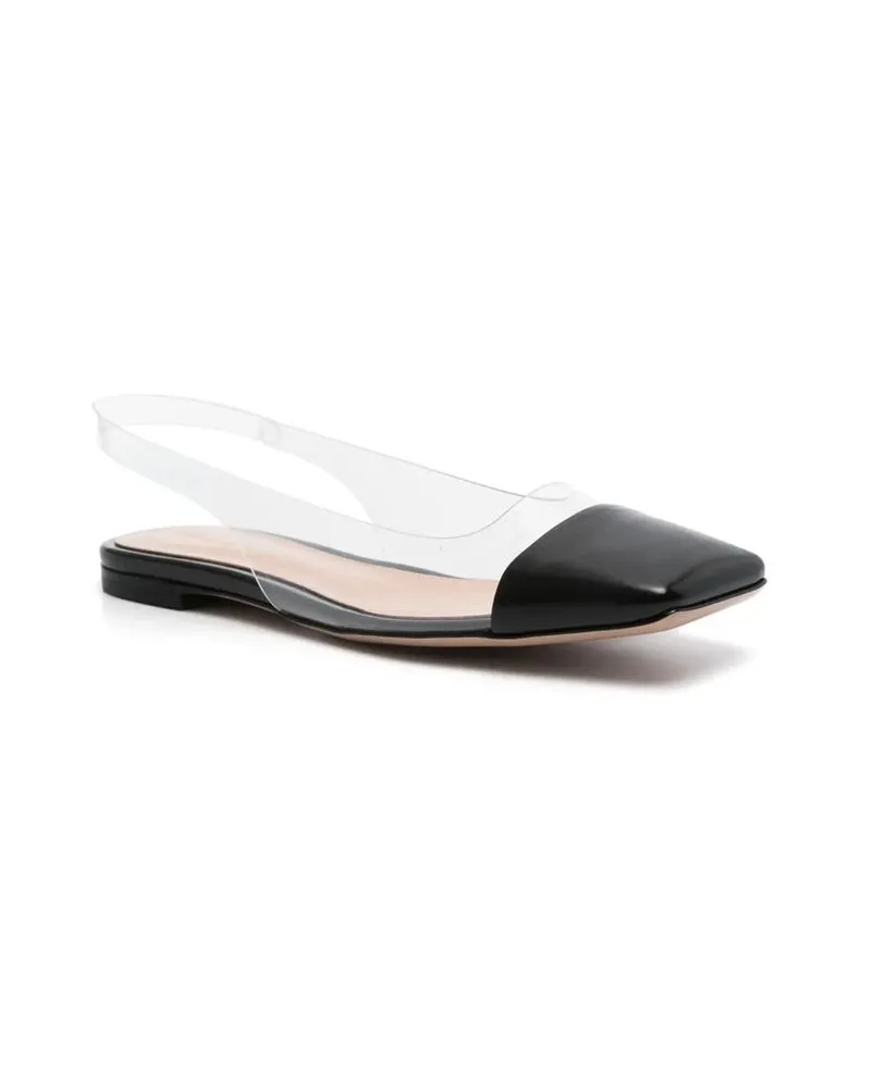 Gianvito Rossi Women's Black Plexiglass Slides Shoe Black