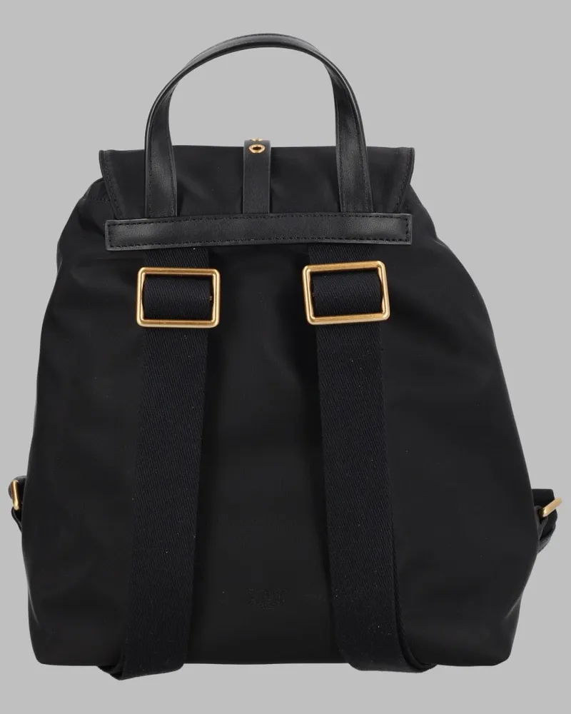 Pinko Women's Backpack Black Nylon Backpacks Black