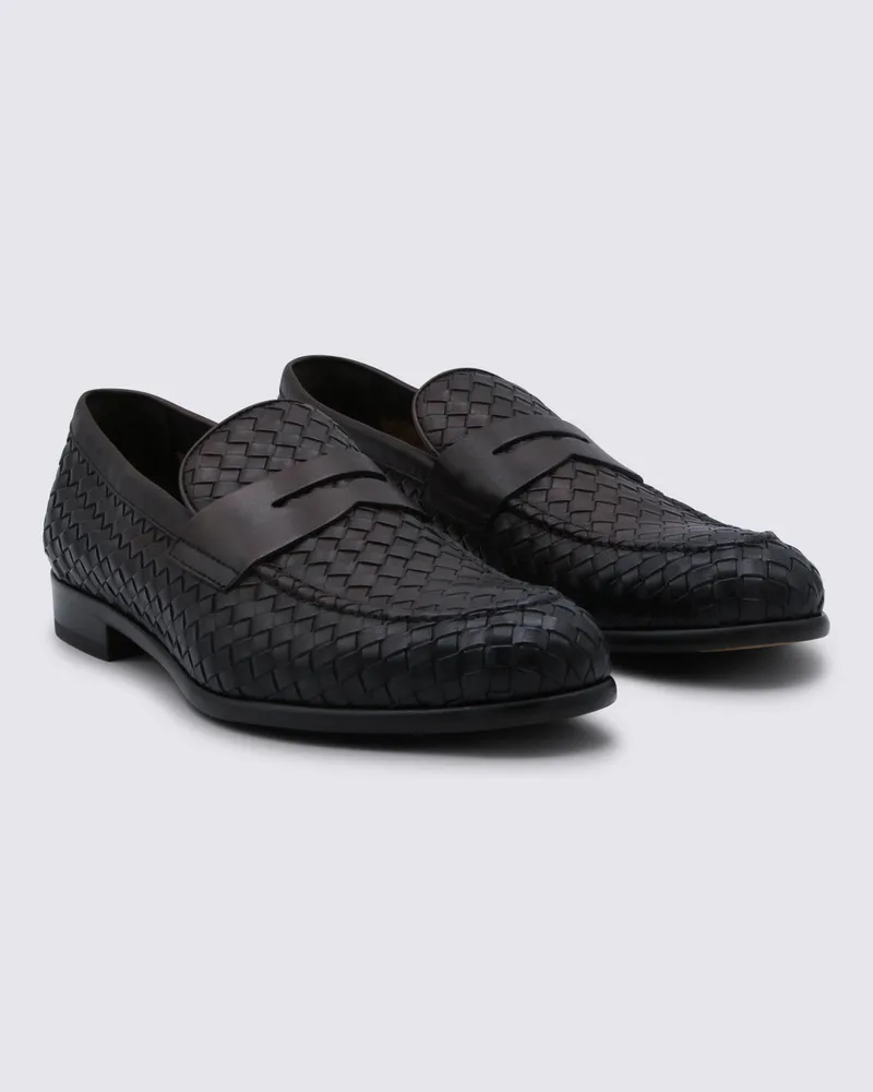 Doucal´s Men's Flat Shoes Brown _cover Le Sole El Black