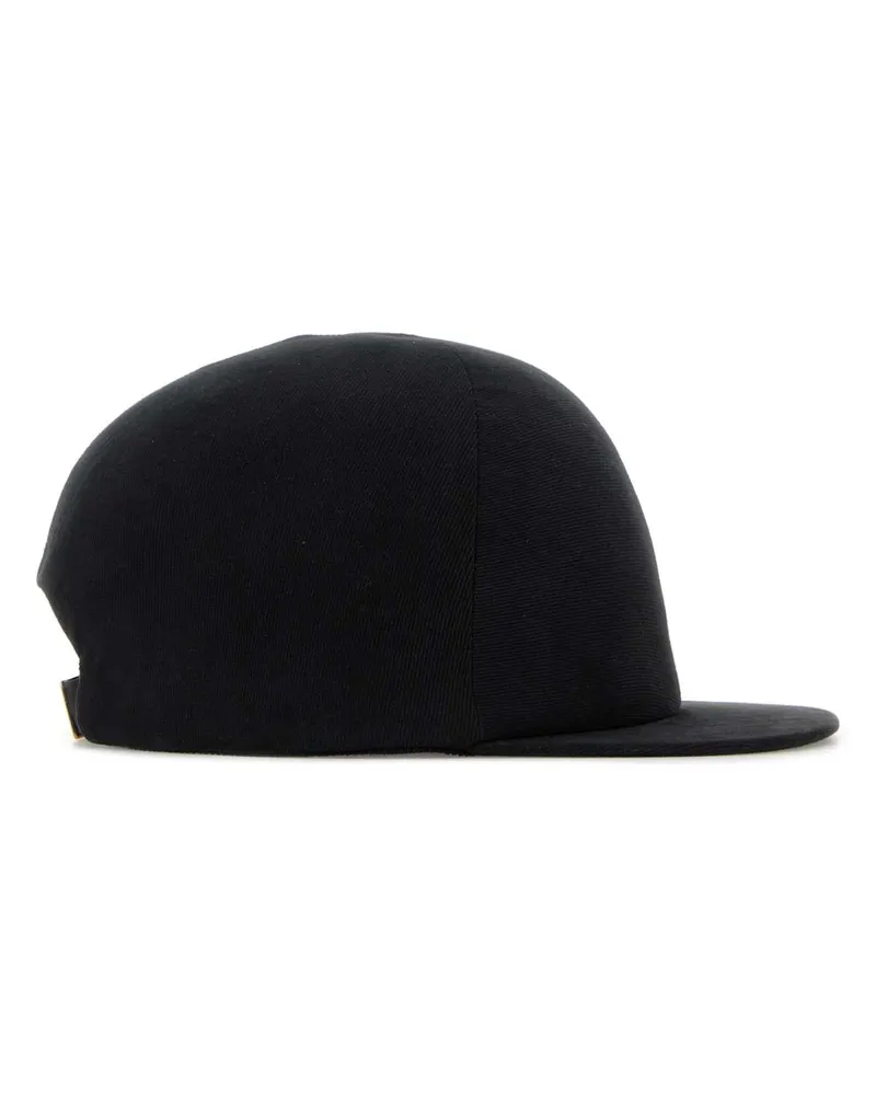 Balenciaga Women's Slate Twill Baseball Cap Black Cappelli E Fasce Per Capelli Hat Black