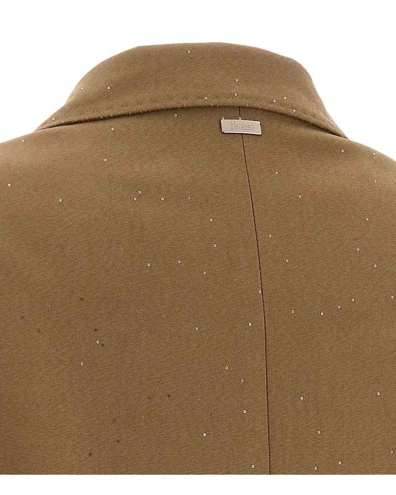 Herno Women's Beige Viscose Blazer Clothing Beige