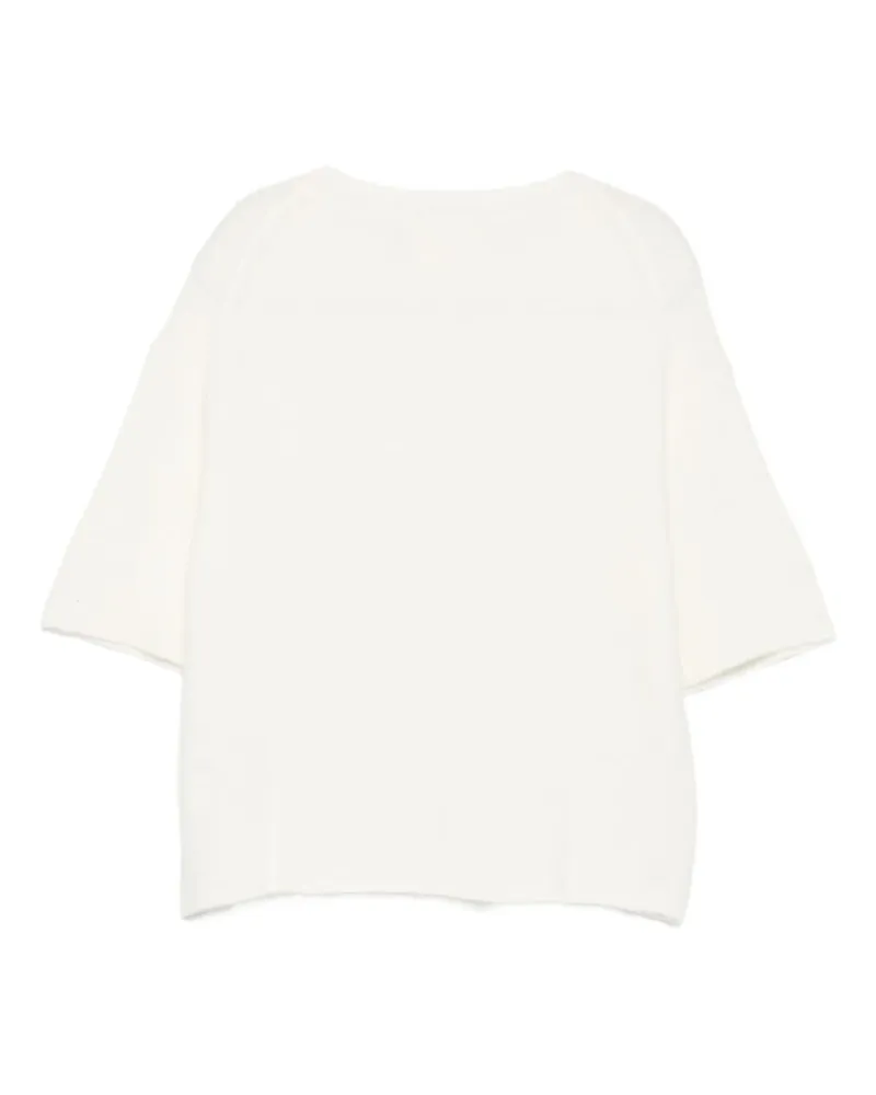 Closed Fine Knit Wool Crewneck Sweater — Cream Cream