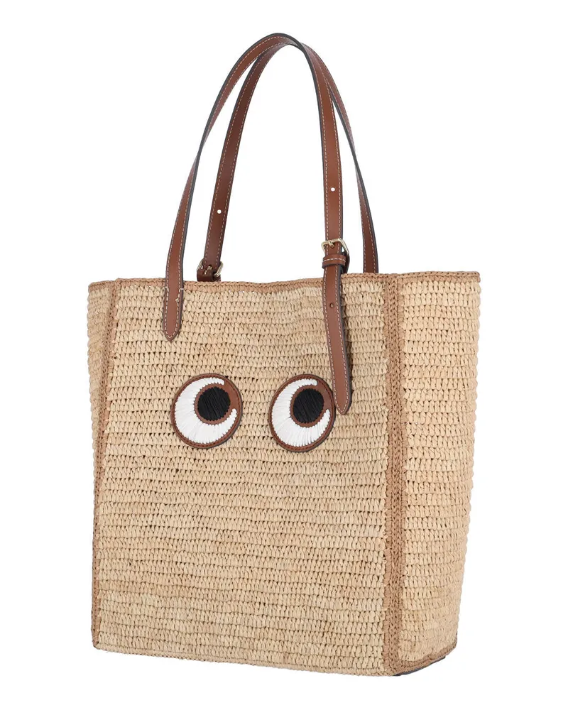 Anya Hindmarch Women's Bags White Fabric 1: Raphia Beige