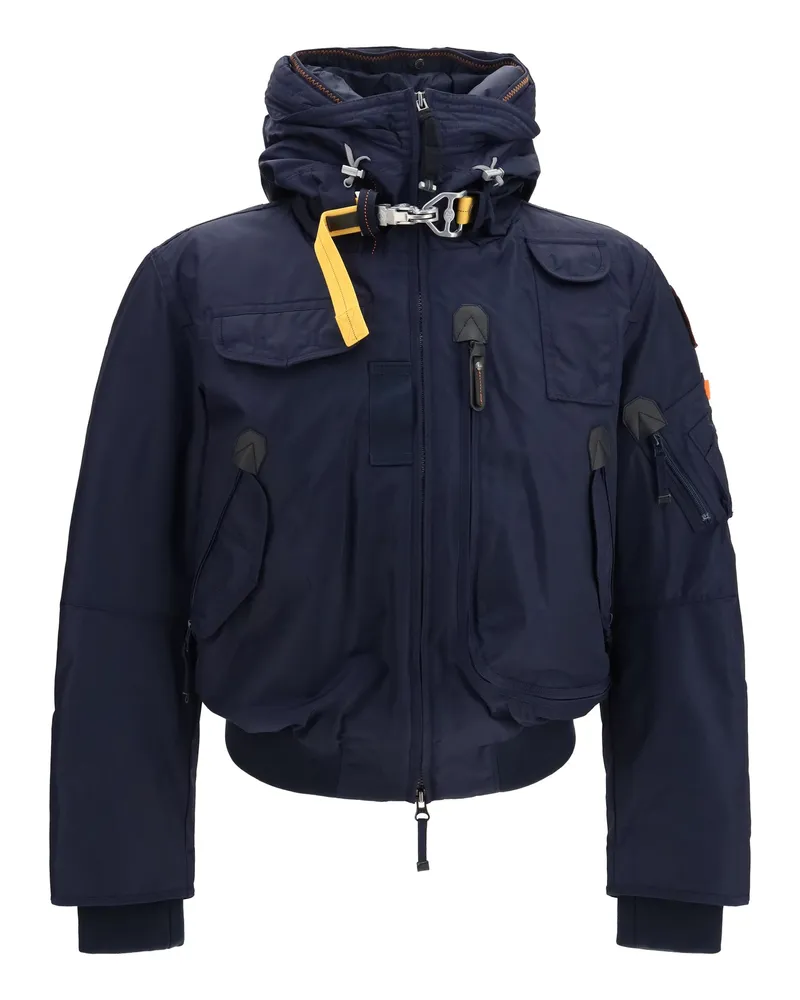 Parajumpers Men's Bomber Jacket Gobi Navy Blue Polyamide Padded & Down Navy