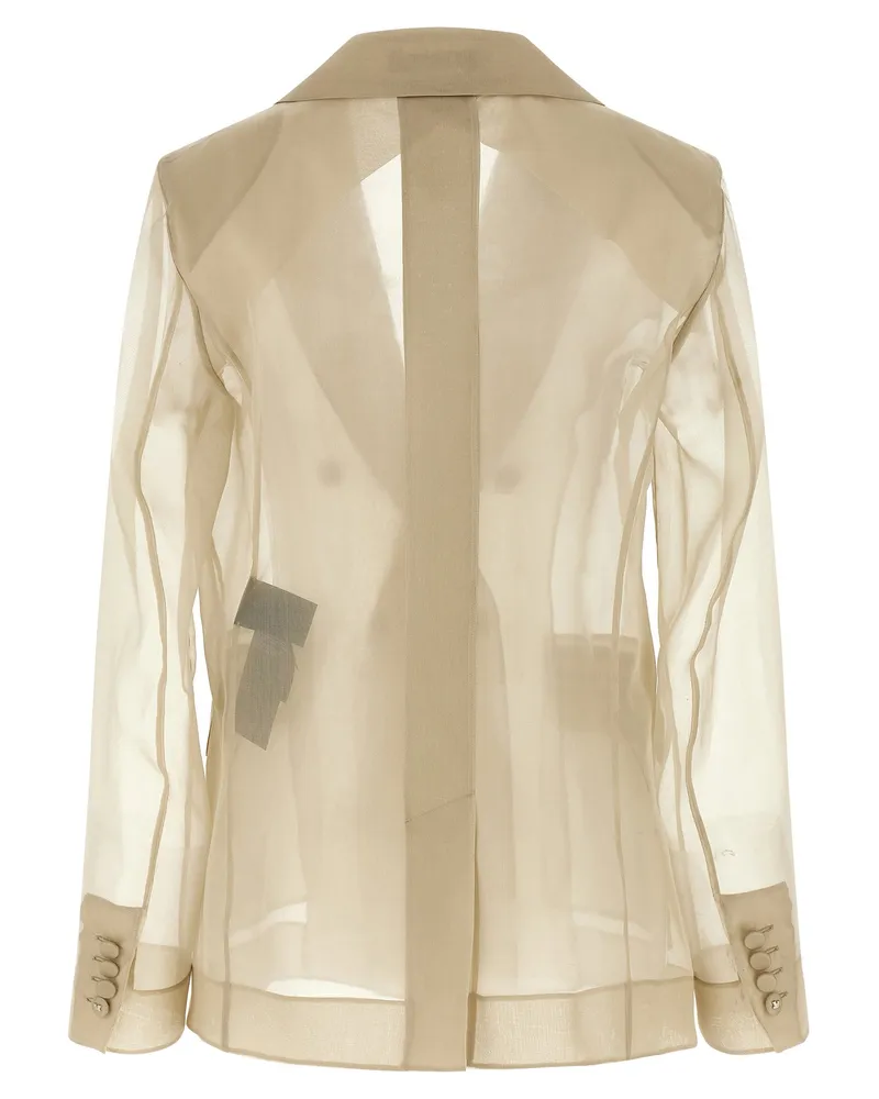Max Mara Mxeslogan Blazer — Beige Beige