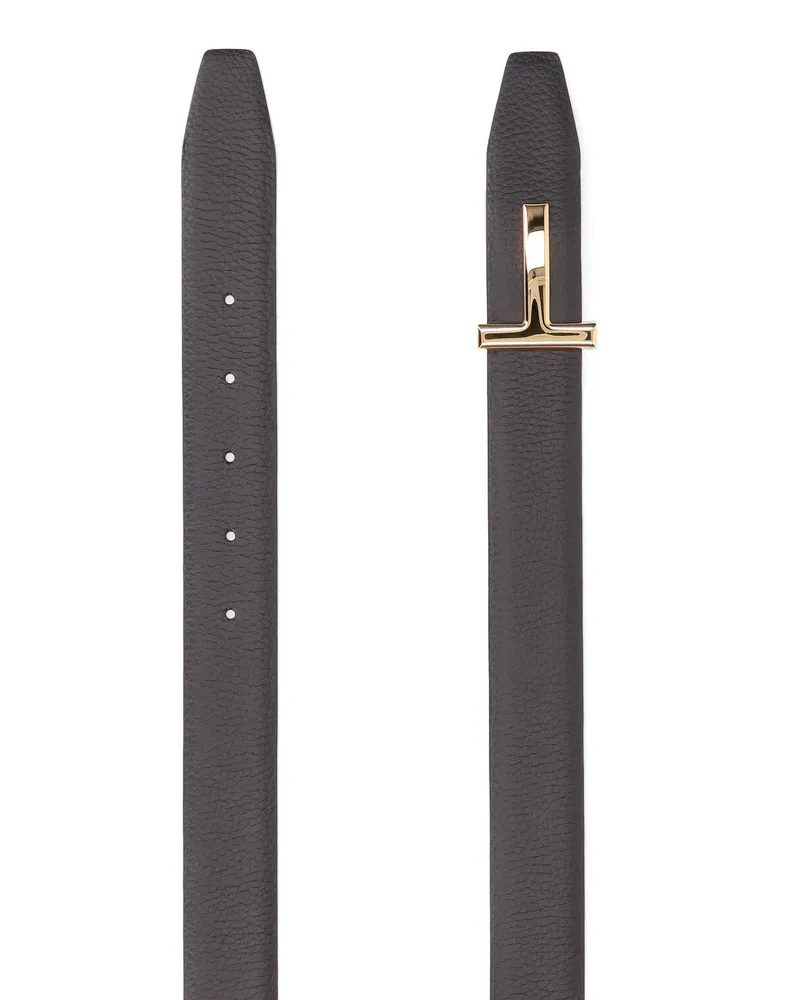 Tom Ford Men's Belts Brown Upper: Calf Leather Black