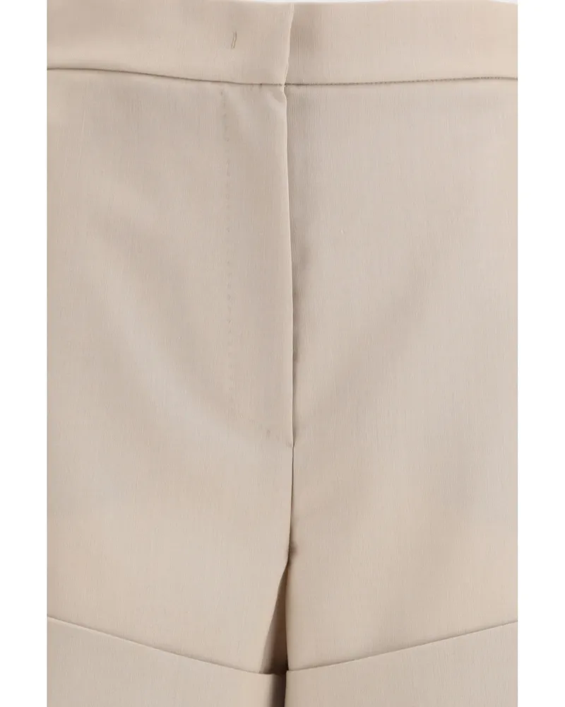 Max Mara Mohair and Silk Canvas Shorts — Green Green