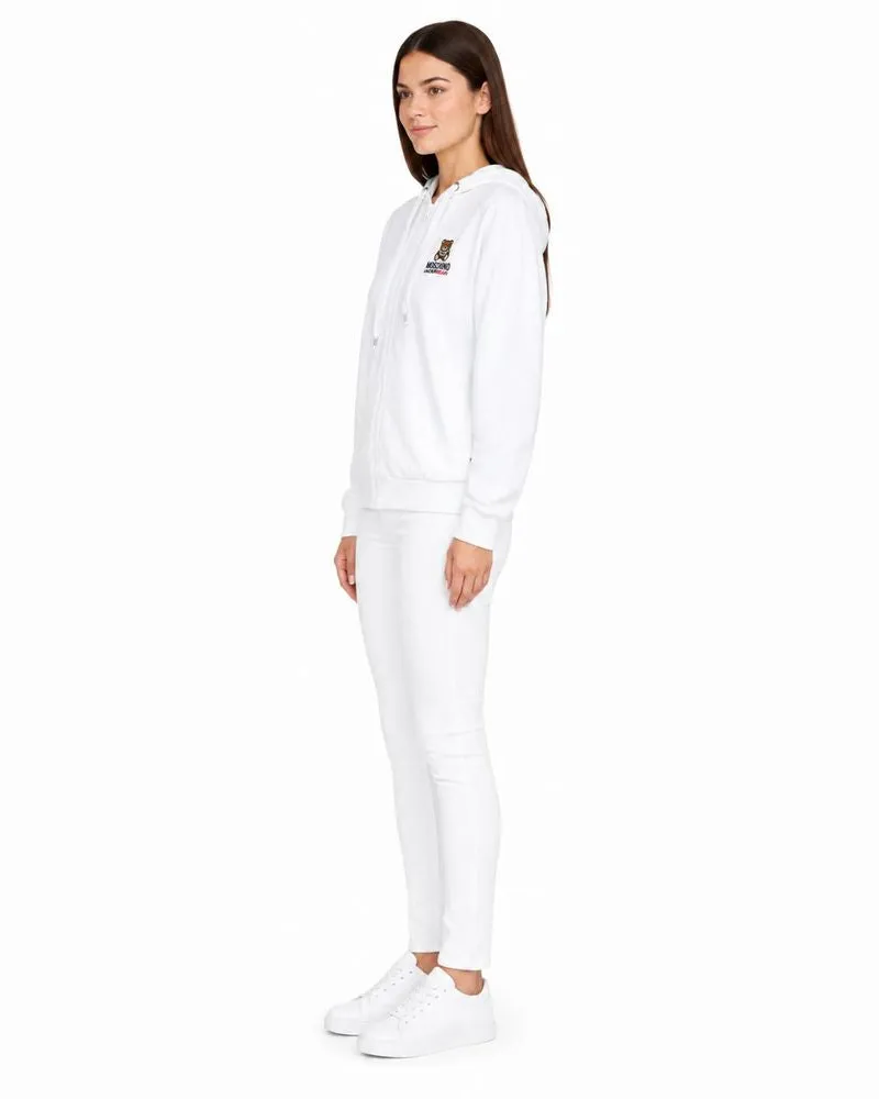 Moschino Women's Sweatshirt White Apparel - Knitwear-Sweatshirts White