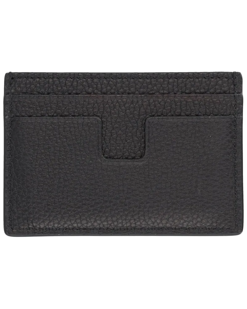 Tom Ford Logo-Detail Card Case — Black Black