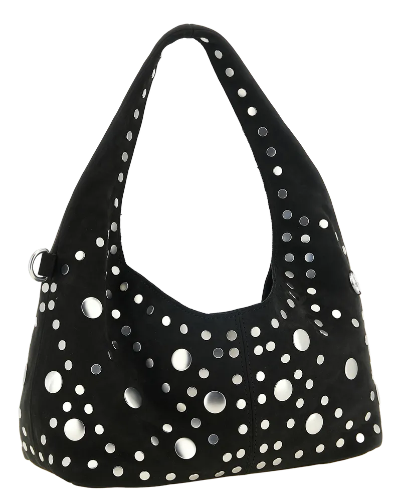 Vivienne Westwood Leather Hobo Bag — Black Black