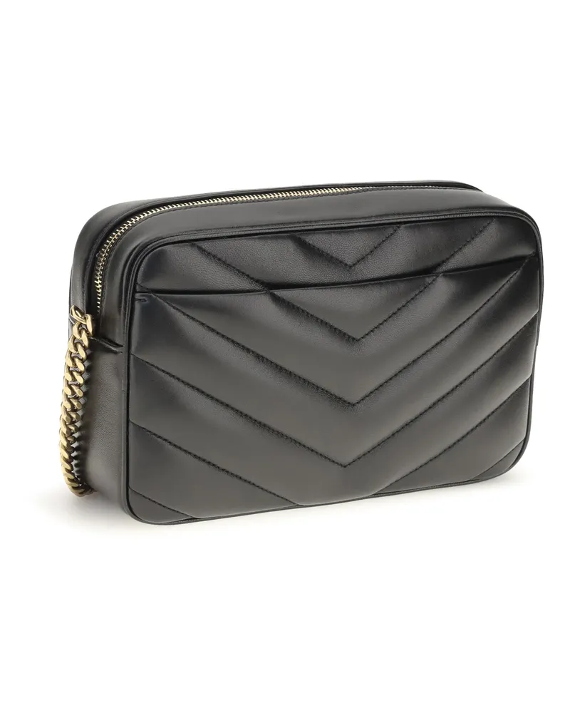 Saint Laurent Loulou Crossbody Bag — Black Black