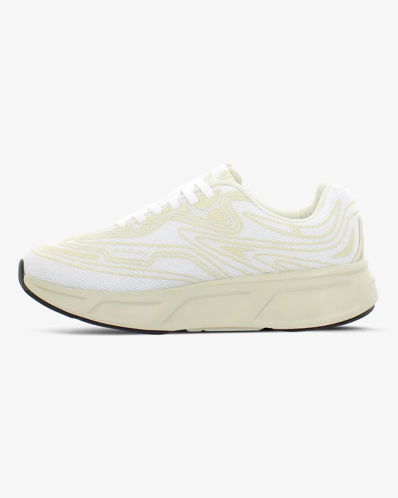 Fessura Women's Walk #01 05 White-Milk Running Sneakers White