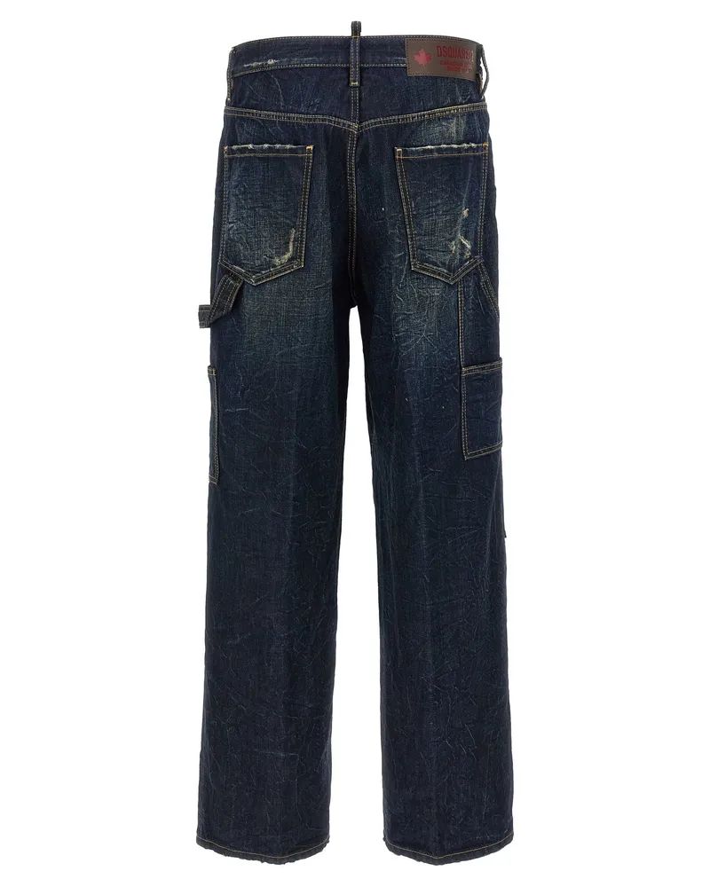 Dsquared2 Loose Carpenter Jeans — Dark Blue Dark