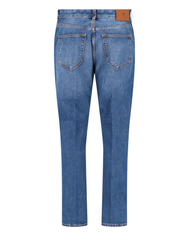 PT TORINO Men's Jeans Blue Cotton Blue