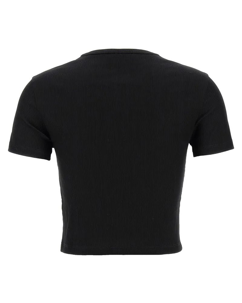 Fendi Women's Black Cotton T-Shirt Black