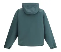 Reversible Cotton Ripstop Shell Jacket — Green