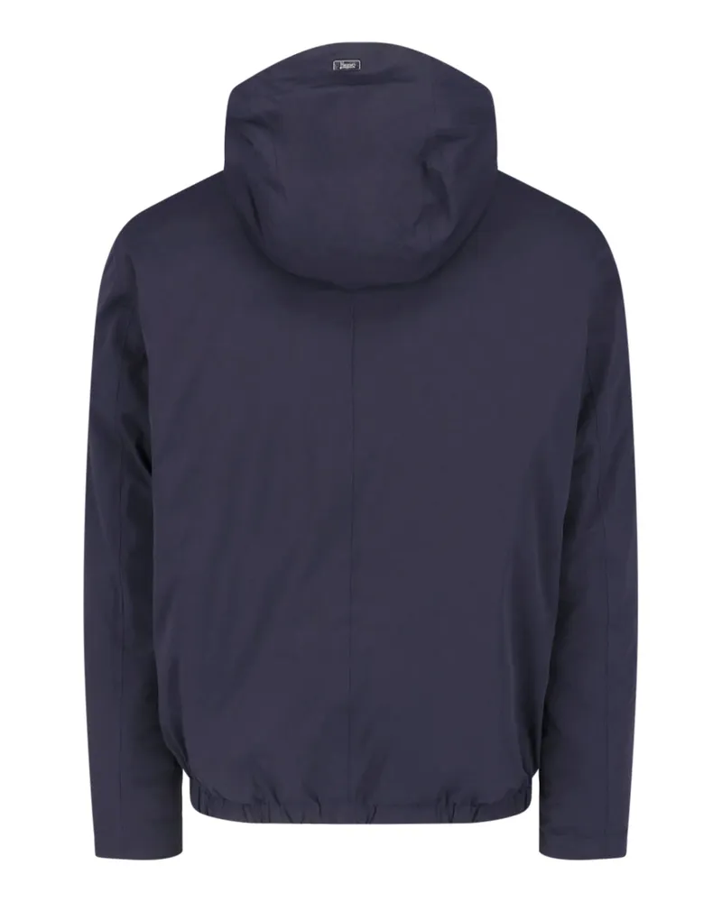 Herno Men's Jackets Blue Polyamide Navy