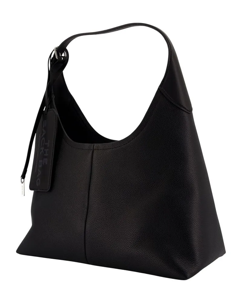 Marc Jacobs Women's The Belted Sack Shoulder Bag -  Leather Black Cowhide Shoulder-Hobo-Bags Black