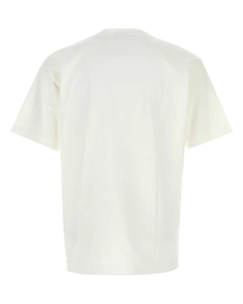 New Balance Men's White Cotton T-Shirt Exterior White