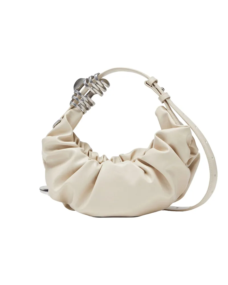 Diesel Women's Hobo Bag Grab-D White Medium-White Handbags Medium/white Hand White