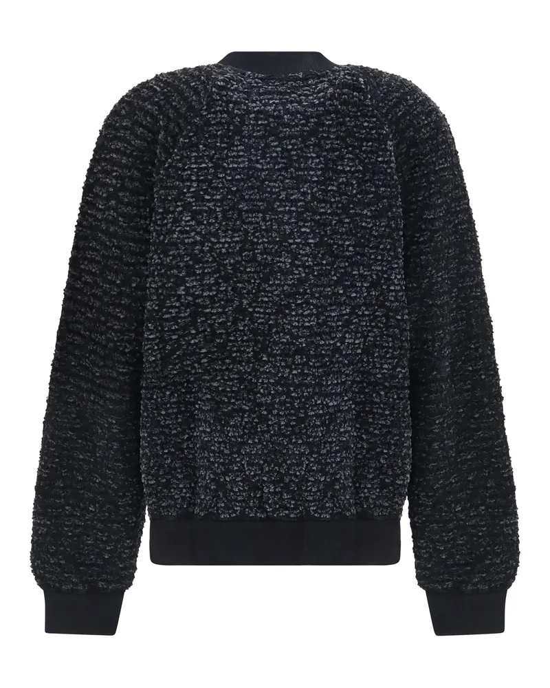 Balmain Women's Zip Jacket With Sequin Details Noir Black