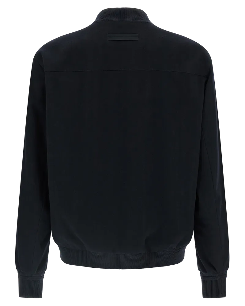 Ermenegildo Zegna Cashmere Bomber Jacket — Navy Navy
