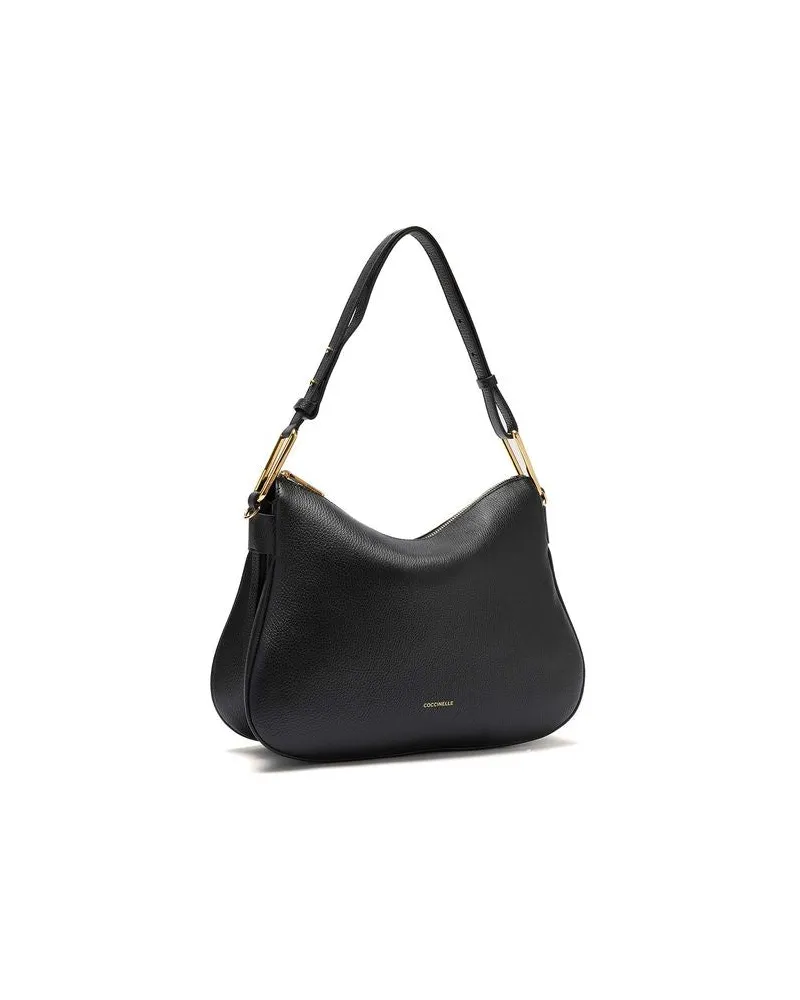 Coccinelle Women's Shoulder Bag Black Cowhide - Shoulder-Bags Black