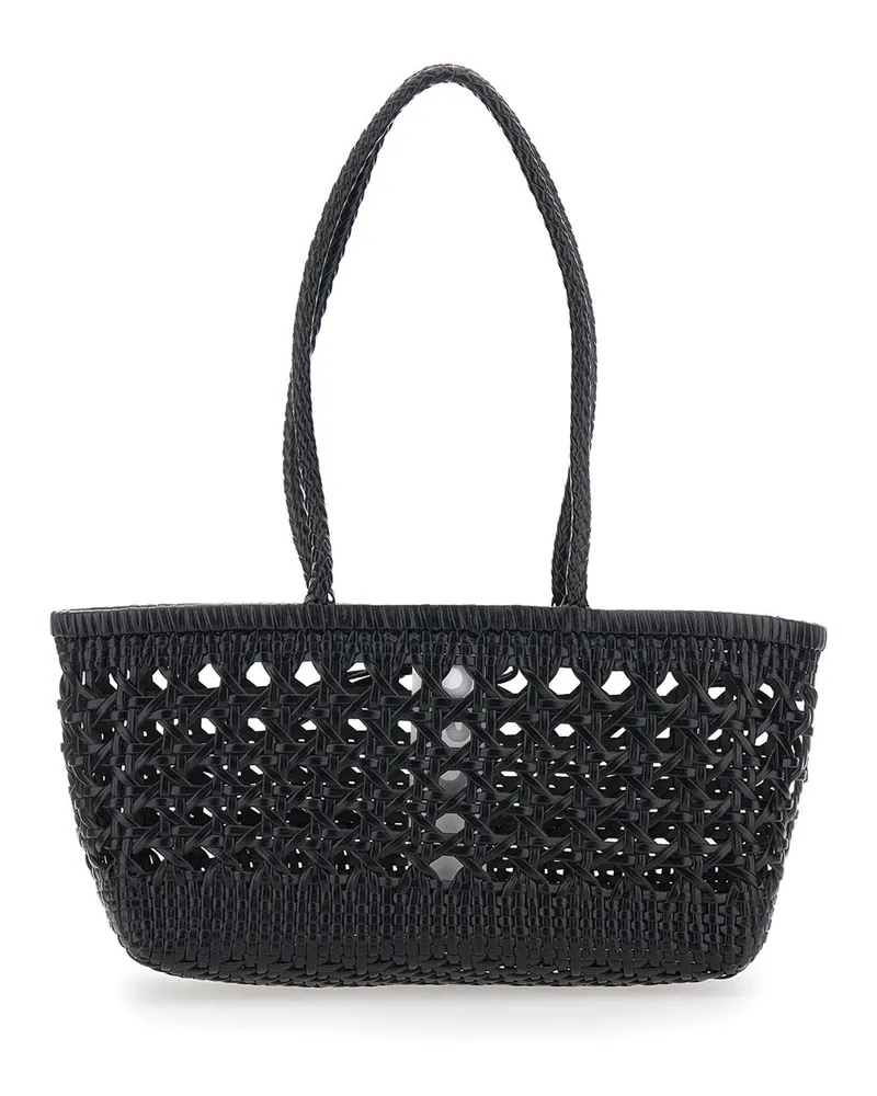 OSOI Women's Shoulder Bag Biscuit Ecoleather Black Recycled Leather Black